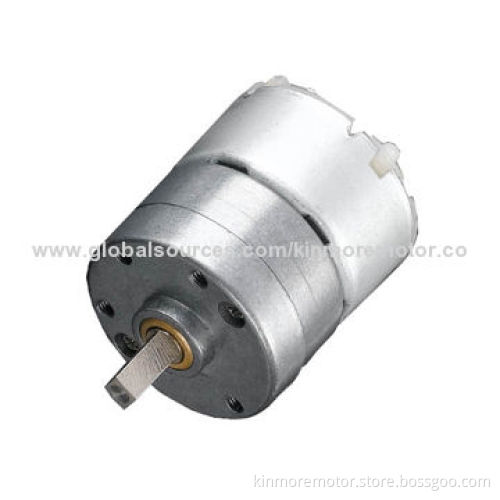 6V Geared Motor for Vending Machine, Robot with 32mm Gearbox and 6mm D-shape Shaft